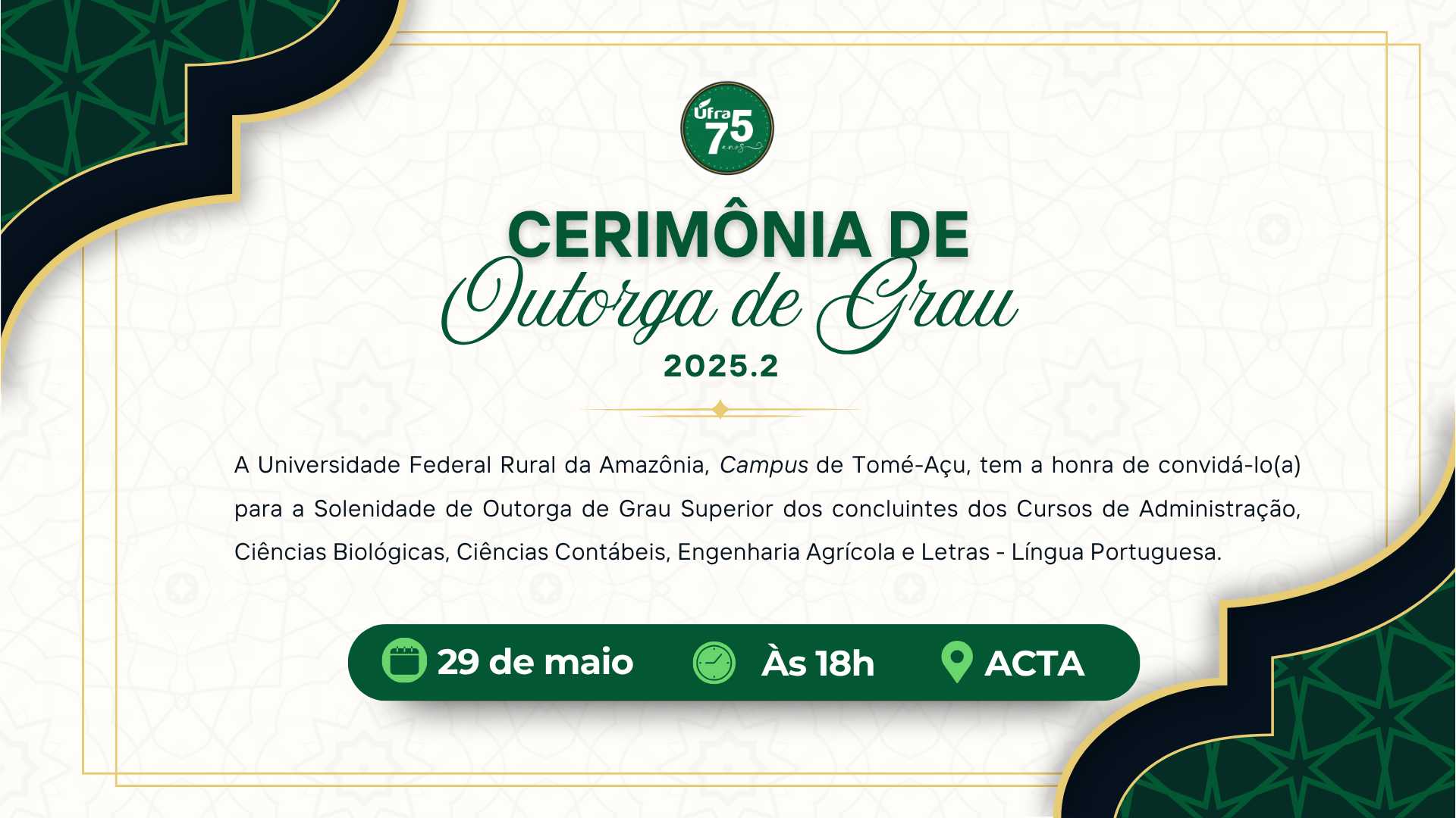 Outorga de grau 2025.2